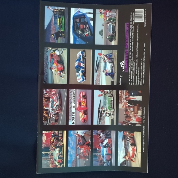 Four Vintage NASCAR Calendars - Picture 5 of 9